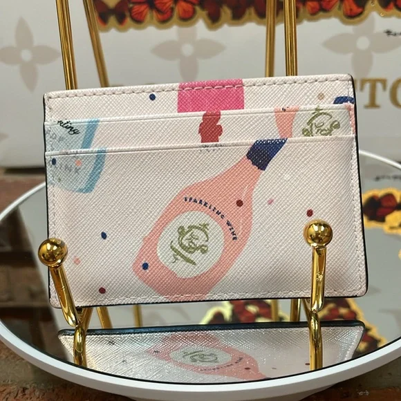 Kate Spade Laurel Way Bitsy Champagne Card Case - Picture 6 of 7